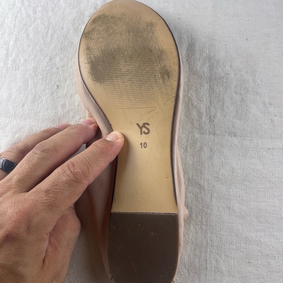 Yosi Samra YS Stylish Women's Ballet Flats - Pink and White - Picture 9 of 11